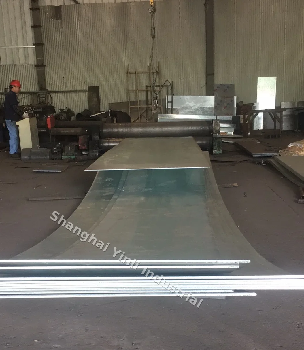 Steel stock inside a machinery processing plant